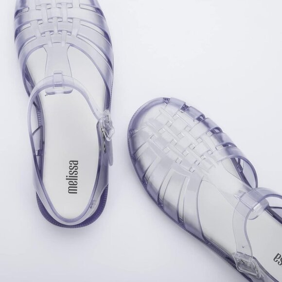 Women Jelly Sandal Synthetic Adjustable Sandals 8 Translucent Comfort Eco - Picture 6 of 9